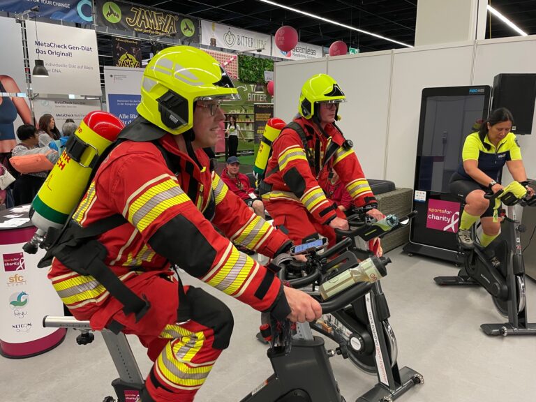 Sportgruppe “Fit for fire” der Freiwilligen Feuerwehr Lengerich auf der FIBO